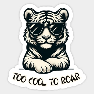 Cool Tiger Sticker